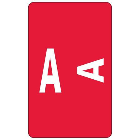 SMEAD Label, Accs, ""A"", Red, 100Ct Pk SMD67171
